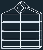 Vitrina de lujo para Coleccionistas Facette, Niquelado, 56 x 48 x 11 cm, Puerta de 2 hojas